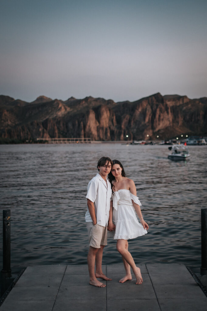 Saguaro Lake Engagement Photos