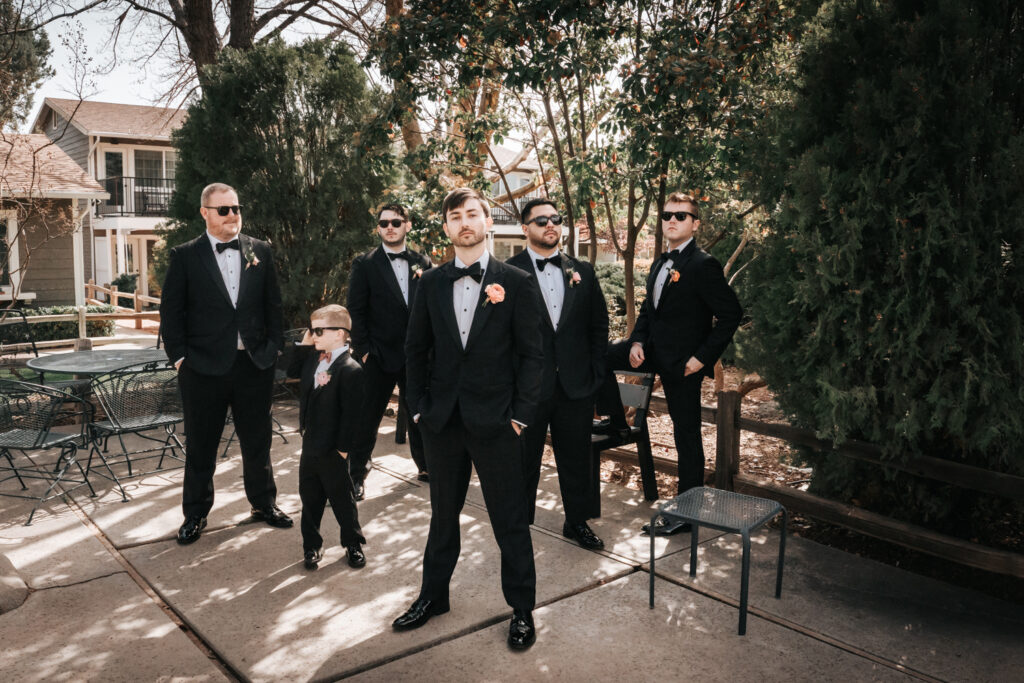 groomsmen at Sedona Wedding at Sky Ranch Lodge