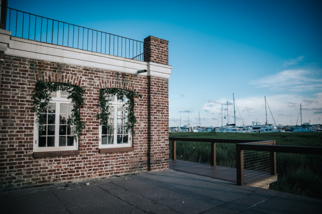 ceremony site for a Historic Rice Mill Wedding in Charleston, SC
