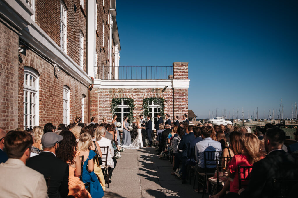 ceremony site for a Historic Rice Mill Wedding in Charleston, SC