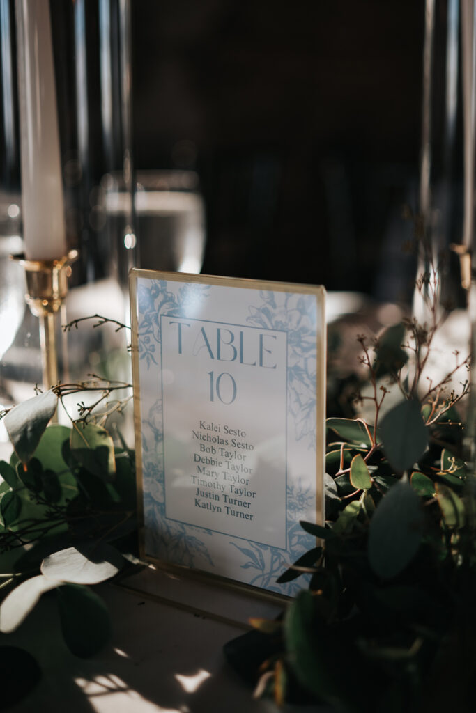 florals and table details by Tara Leclaire and The French Eclectic at a Rice Mill wedding in Charleston SC