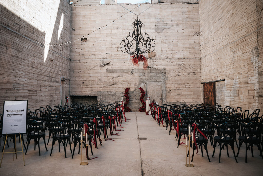 ceremony site at Icehouse