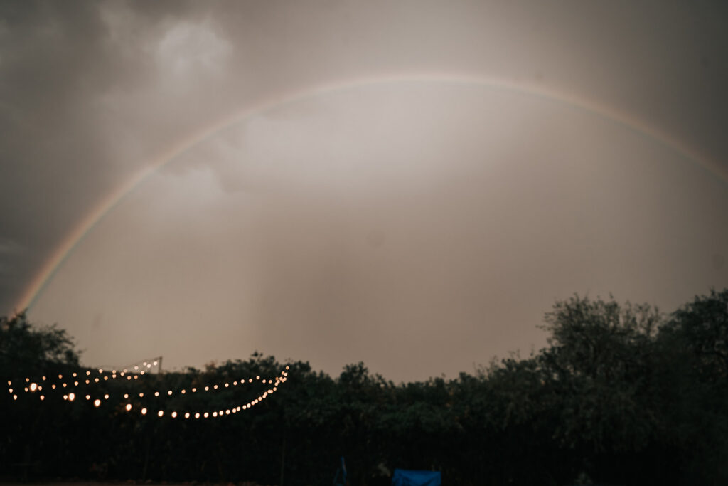 rainbow at saguaro lake ranch